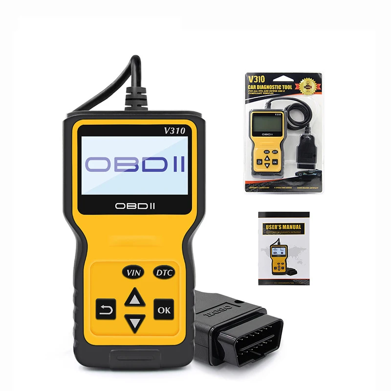 V310 считыватель кодов Сканер OBDII проверка неисправности двигателя OBD2 автомобильный диагностический инструмент код сканер V310 OBD2 сканер