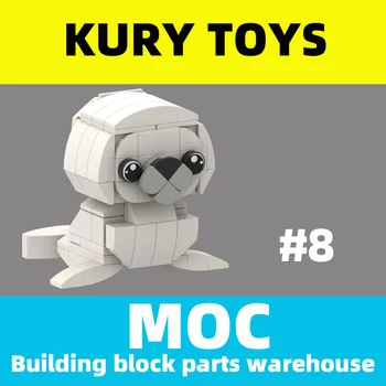 

Kury Toys DIY MOC Building block parts For animal #8 seal toy brick
