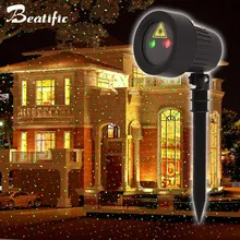 Лазерный проектор огни Deco noel открытый сад лужайка цветочный пейзаж Освещение