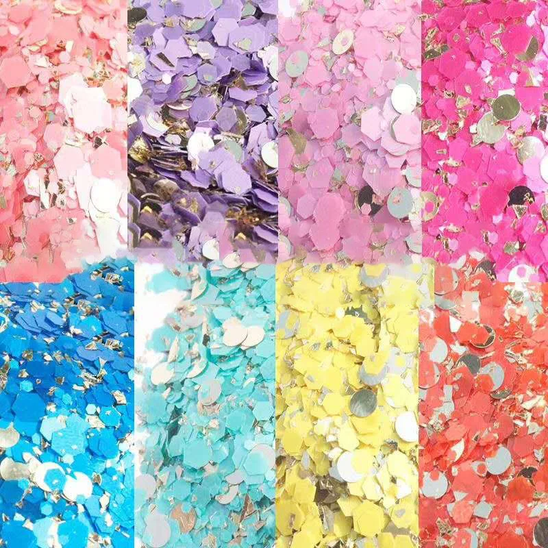 

20ml/bottle 50g/bag 3D Mermaid Nail Glitter Holographic Sequins Flakes Glitters Shiny Paillette Sticker Nail Art Decorations