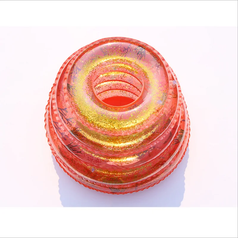 Inflatable buoy baby Pool float Shiny swimming circle flamingo unicorn donut rubber ring Inflatable water toys children's float