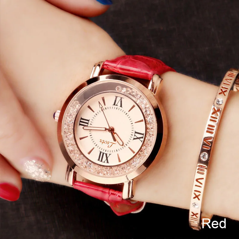 Лидер продаж, женские часы, модные повседневные часы-браслет, роскошный ремешок, кварцевые часы, наручные часы, reloj mujer relogio feminino - Цвет: 2