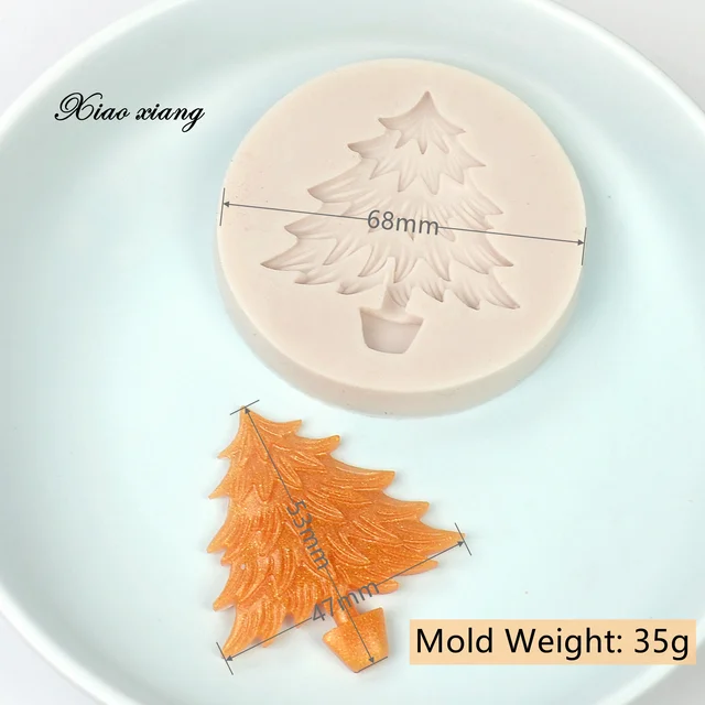 Karácsonyfa Fondant Sütemény Szilikon Penész Karácsonyi Torta Díszítő Szerszámok Cupcake Csokoládé Keksz Barkács Sütő M1229 - Image 2