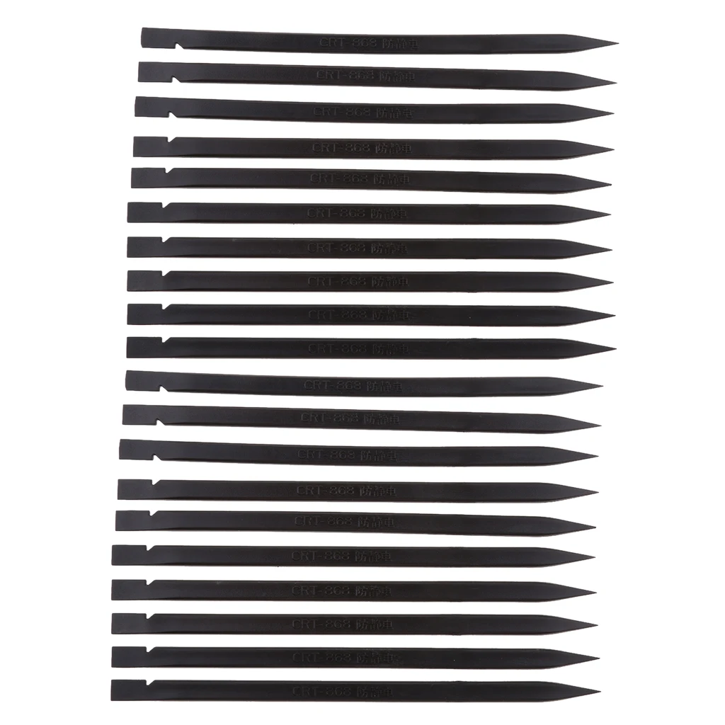 20Pieces 5.91'' Nylon Plastic Spudger Probe Security Handle Opening Pry Bar Black