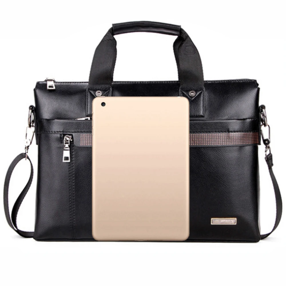 Tanie Moda proste Dot znane marki biznes mężczyźni aktówka torba Ptgirl skórzana torba na laptopa torba na casual dla mężczyzn torba na ramię torby na ramię мужские сумки