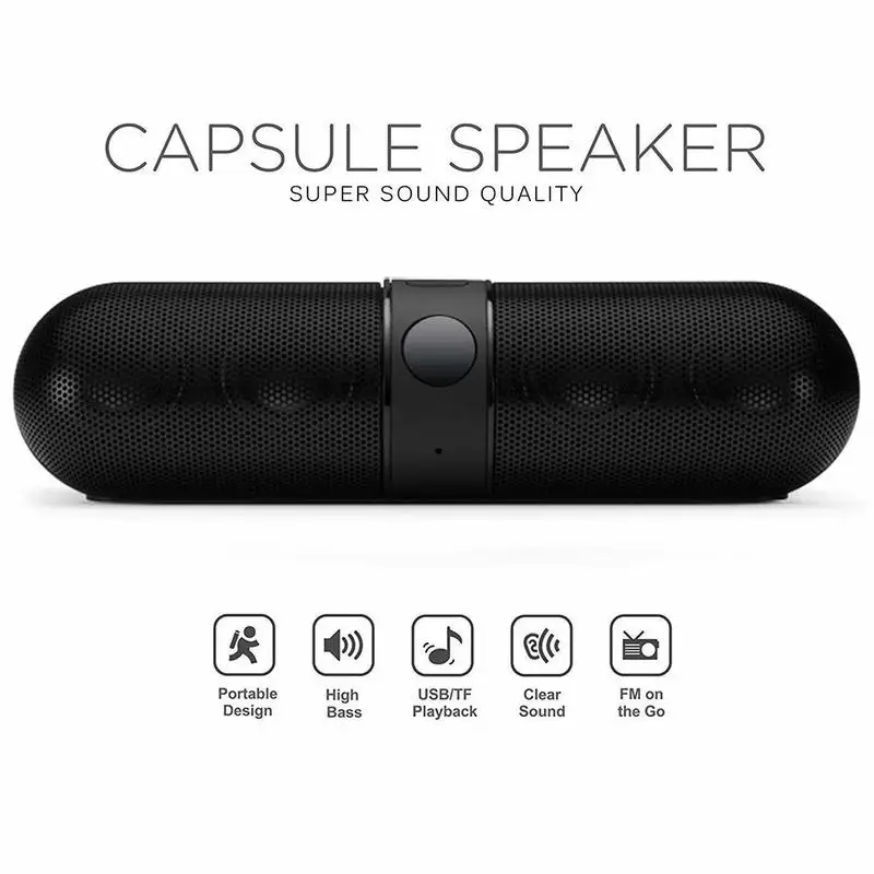 Pill Capsule Portable Bluetooth 