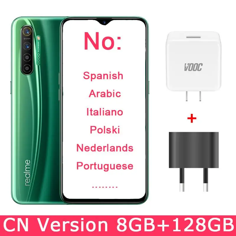 CN 8GB 128GB Green Realme X2 X 2 6GB 64GB Смартфон Snapdragon 730G 64MP Quad камера 6,4 ''телефон nfc VOOC 30W быстрое зарядное устройство - Цвет: CN 8GB 128GB Green