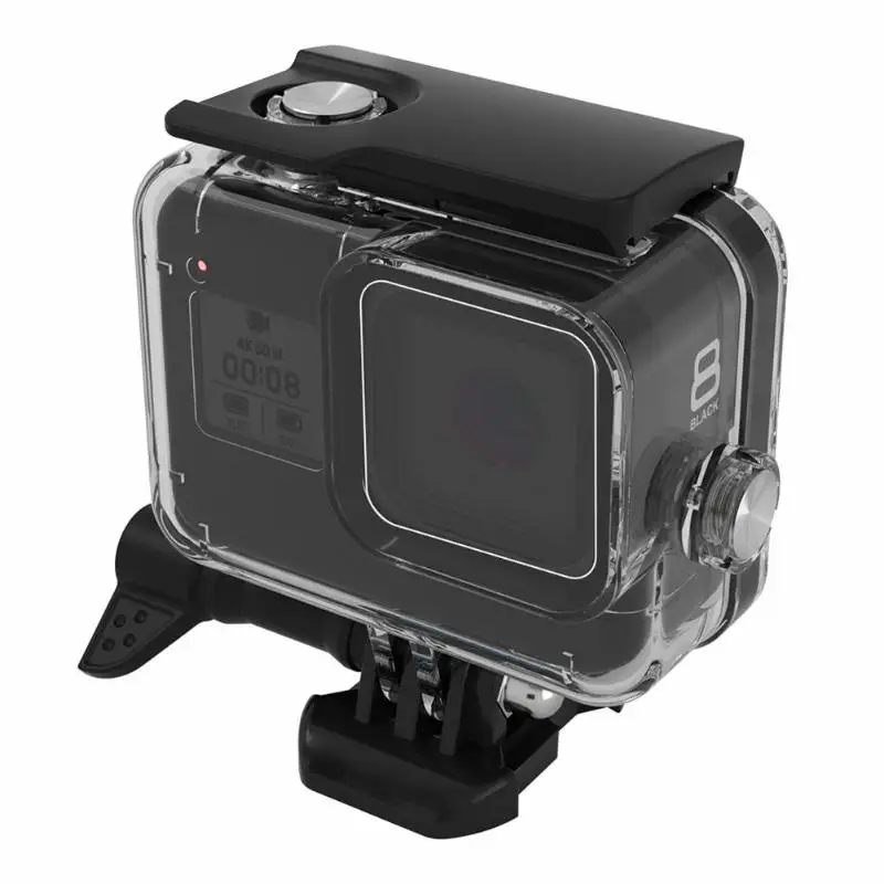 Для GoPro HERO 8 чехол для дайвинга Черный Защитный чехол водонепроницаемый корпус чехол для gopro 8 Спортивная камера водонепроницаемый чехол Аксессуары