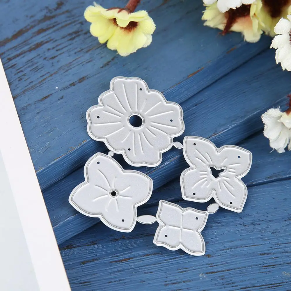 

4 petals Metal Cutting Dies Stencil For Scrapbooking Photo Paper Cards Crafts Handmade New 2019 Die Cut Embossing