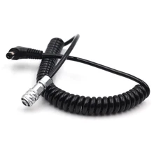 Спиральный Plug камера с коннектором аксессуары для кабелей питания 2 Pin Пластик DC5.5x2.5mm Кино карман батарейка с пружиной для BMPCC 4K