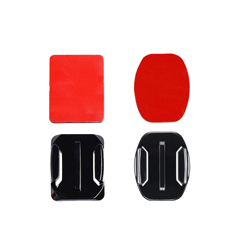 Curved Flat Adhesive Mounts with 3M Sticky Pads For GoPro hero 8 7 6 5 4 3 for Xiaomi Yi SJCAM Action Camera Helmet surfboard