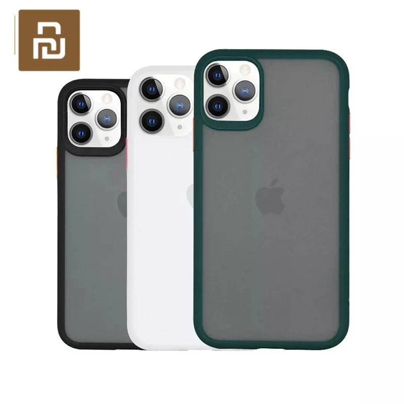 3colors Youpin Iphone 12 Back Case Frosted Phone Case Dark Green Iphone 11 Pro Max 6 5 Waterproof Protective Shell Smart Remote Control Aliexpress