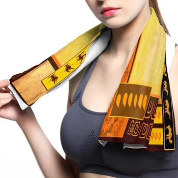 

African Girl Ethnic Face Towel Cooling ice Utility Enduring Instant Cozy Ice Cold for Enduring Running Jogging Gym
