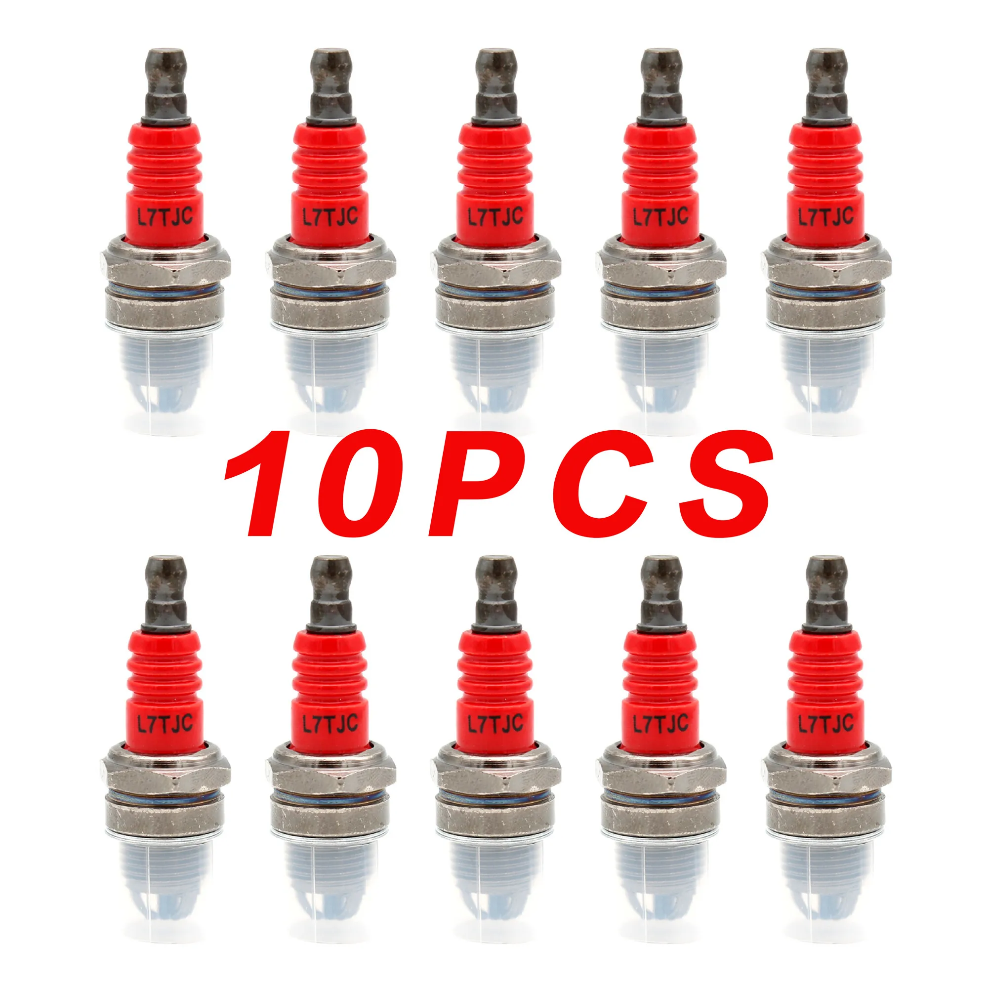 10 Pieces L7TJC spark plug for gasoline chainsaw and brush cutter