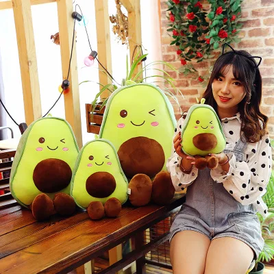 Игрушки авокадо мягкие удобные мягкие плюшевые куклы Kawaii подушки диванные декоративные Мультяшные детские игрушки-сюрприз