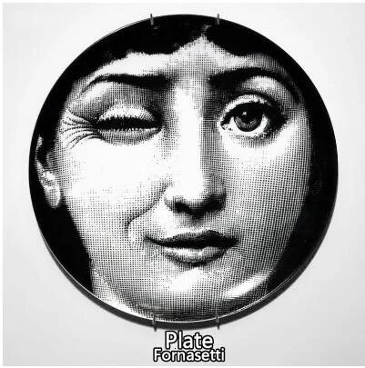 Мода Milan rosenthal Piero fornasetti тарелки, настенные подвесные тарелки, настенные подвесные тарелки, декоративные тарелки, настенные тарелки - Цвет: 7