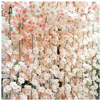 

Artificial Flower Artificial Flower Cherry Blossom Rattan Vines Ceiling Winding Decorative Flower Silk Flower Artificial Flower