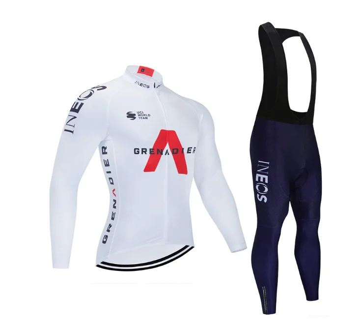 2021 New Men's Long Sleeve Cycling Suit Set Breathable Mountain Bike Wear 2
