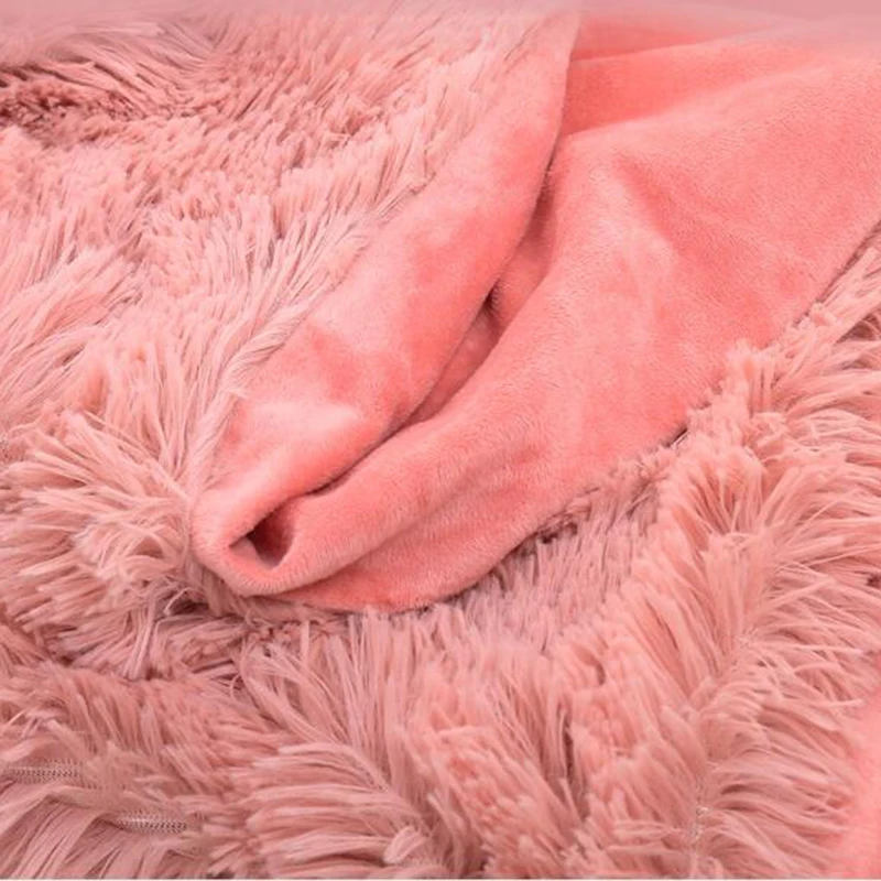 Очень мягкое длинное мохнатое пушистое меховое теплое элегантное уютное одеяло из искусственного меха с пушистой шерпой зимнее одеяло s для кроватей