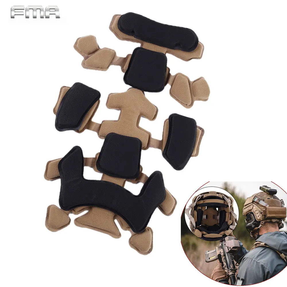 Tactical FMA Helmet Memory Foam Pads Universal Airsoft Paintball Helmet Protective Cushion Pads for Fast MT MICH IBH AF TB1275