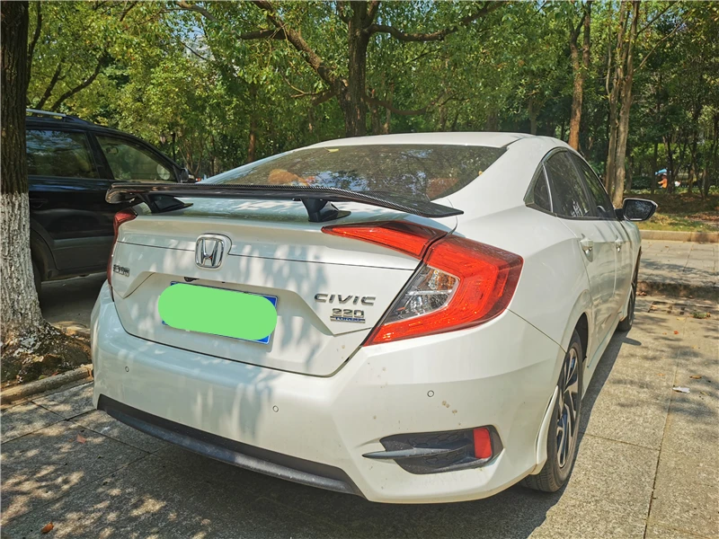 Используется для Honda Civic спойлер 17 18 19 лет заднего крыла переоборудование аксессуары клей без перфорации