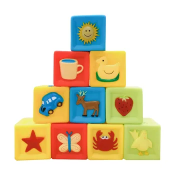 

10pcs Building Block Toys Animal Fruit Building Block Funny Early Educational Building Block Toy Plaything