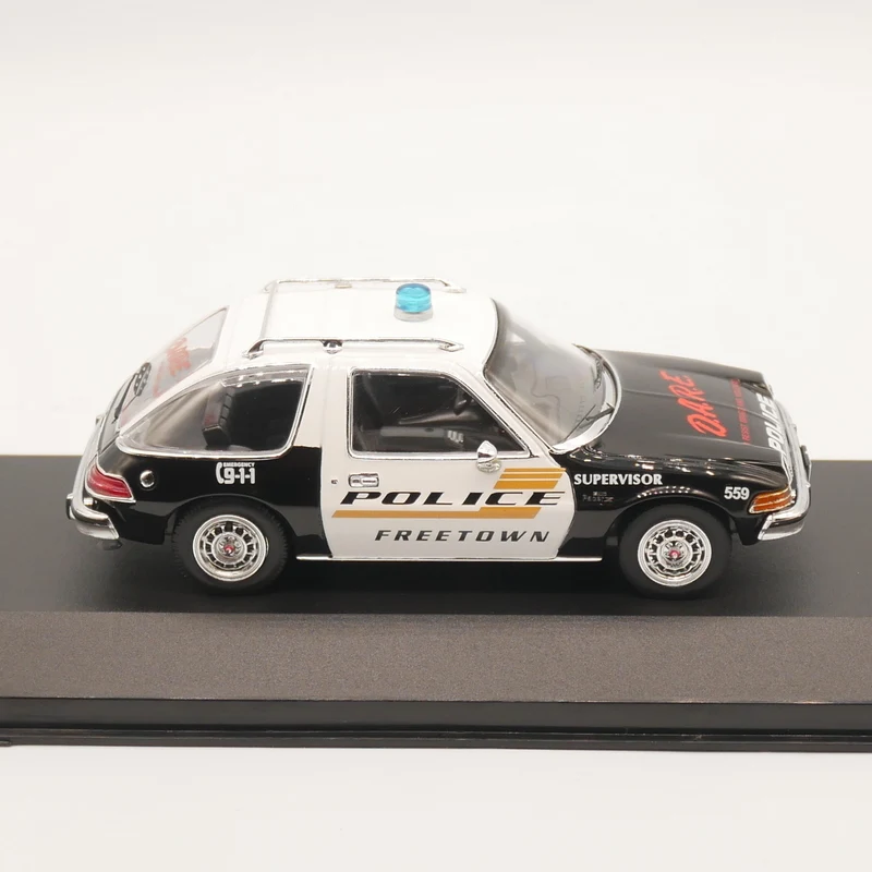 Премиум X 1:43 AMC PACER Фритаун осмеливать полиция 1975 литая модель автомобиля|Наземный