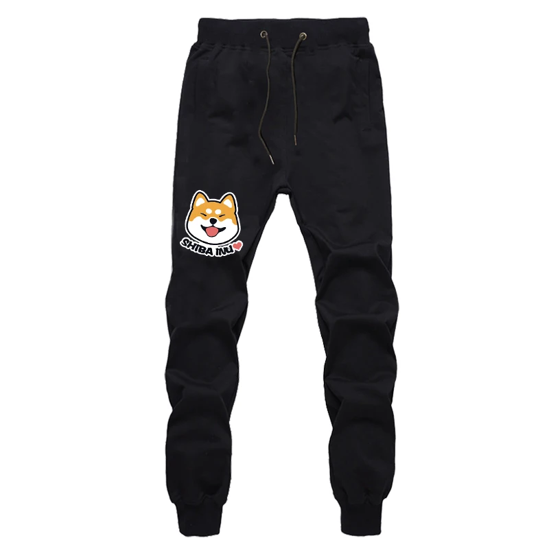 Shiba Inu Print Streetwear Pants Boys Harajuku Sweatpants Autumn Winter Fashion Long Pants joggers Workout Trousers For Men