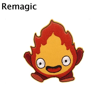 

20pcs Howl's Moving Castle Cartoon Style Patches Embroidered Applique Iron Patch Design DIY Sew On Clothes Badge Stickers