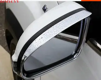 

BJMYCYY Car styling Car rearview mirror raining Eyebrow decoration frame For Hyundai Kona Encino Accessories