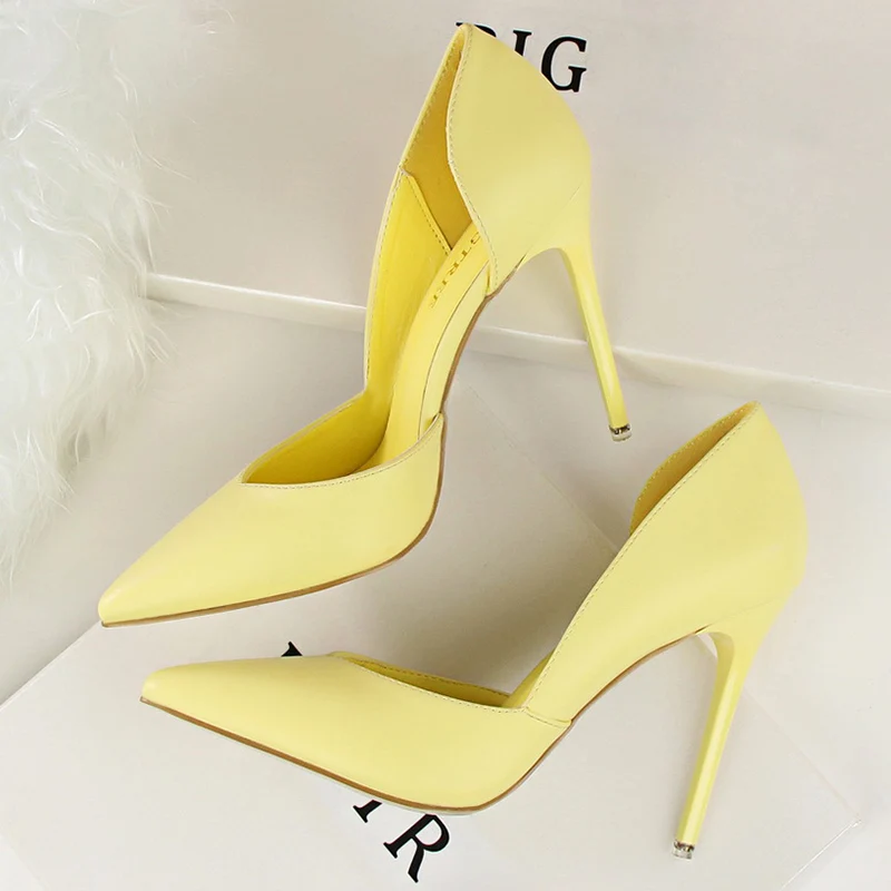 cheap yellow heels