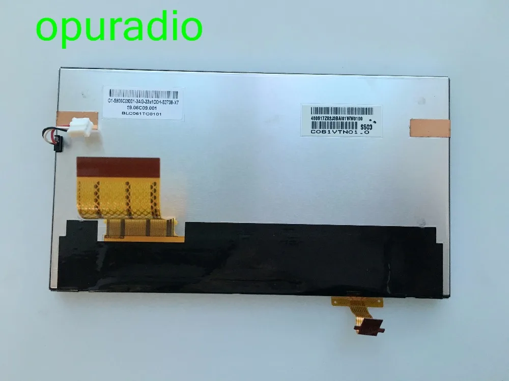 AUO 6,1 дюймовая область экрана C061VTN01.0 C061VTN01 ЖК-дисплей для автомобиля gps Навигация DVD плеер мониторы