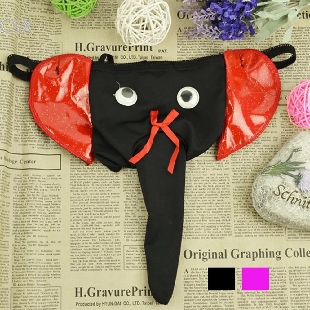MwOiiOwM New Sexy Men's Thong Elephant Nose Pouch GString T Pants