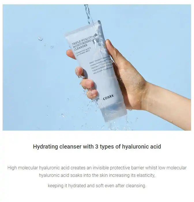 hydrium triple hyaluronic moisturizing cleanser