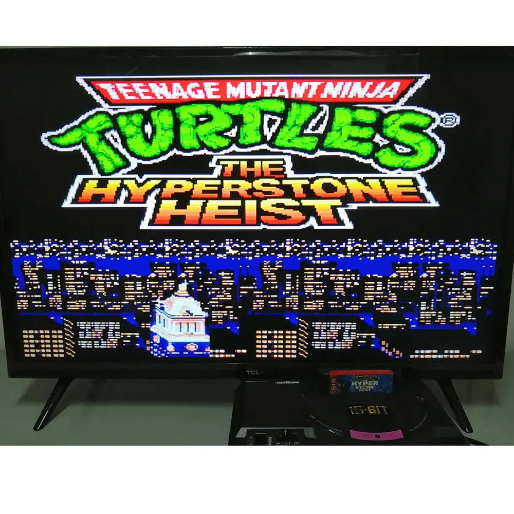 Картридж TURTLES THE HYPER STONE HEIST-16 bit MD Games для консоли MegaDrive Genesis