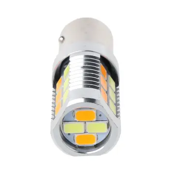 

1PC Dual Color Switchback 1157 50W 5630 Yellow White LED Turn Signal Light Bulbs