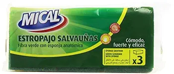 

Mical – Spugnetta – Fibra Verde con spugna anatomica – 3 Pezzi – [Confezione da 3]