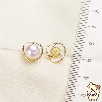 

HOT Pearl Earrings Mountings, Earrings Findings Settings Jewelry Parts Fittings Drop Earrings Accessories,Free Shipping 2019E009