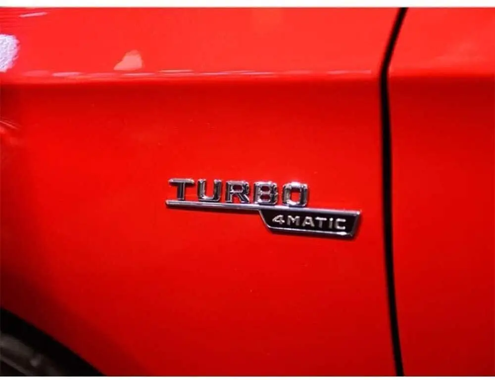Эмблема крыла TURBO4MATIC BITURBO 4matic эмблемы для Mercedes Benz A45 CLA45 GLA45 C43 E43 GLC43 GLE43 AMG|Наклейки