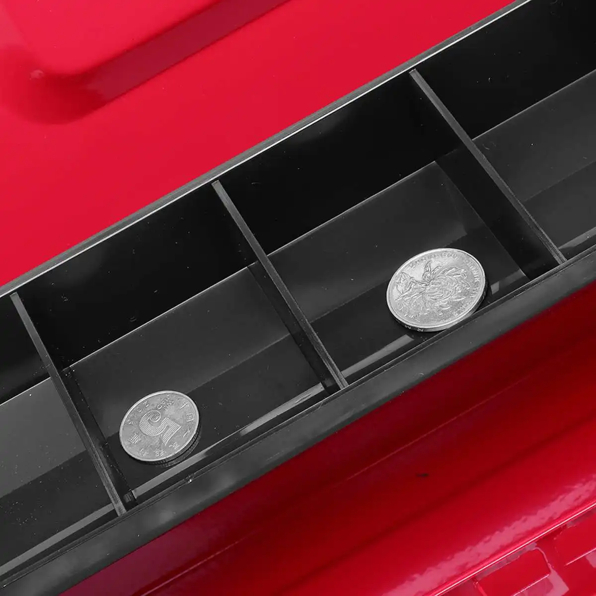 

Hot Metal Piggy Bank Password Lock Petty Coin Cash Business Money Box Pot Lockable Cash Box Deposit Security Cashier Drawer Stor