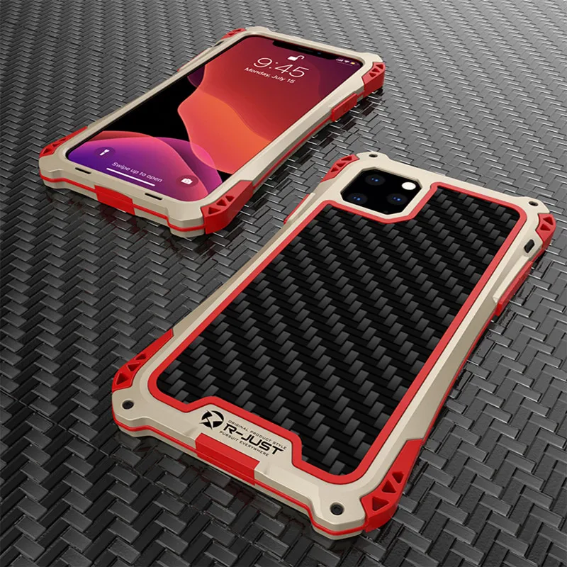 Для iphone 11 Pro Max наружные тактические армированные Чехлы Роскошный Алюминиевый