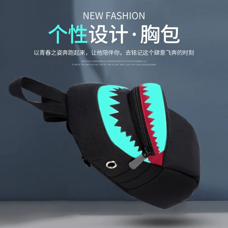 

2019 New Style Men Casual Chest Pack Wear-Resistant Shoulder Bag Breathable Over-the-shoulder Bag Chest Bag Hair