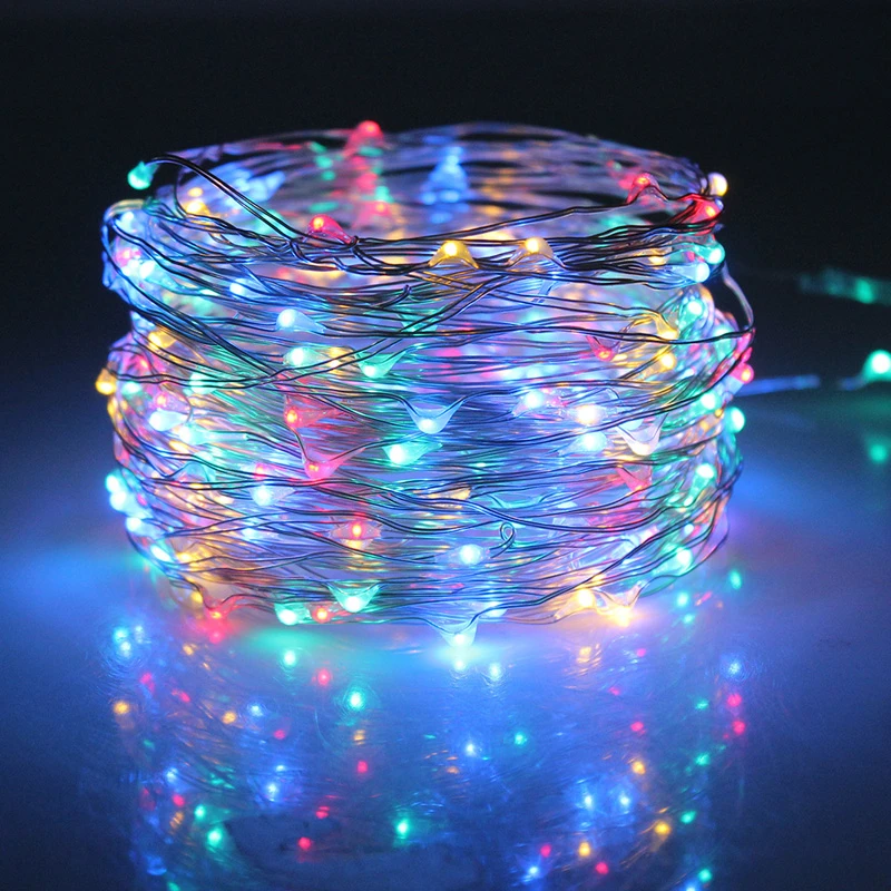 Battery Box Copper Wire String Lights Outdoor Led Waterproof Christmas Lights With 8 Patterns Led Lights 5 Meters 10 Meters Led Strips Aliexpress