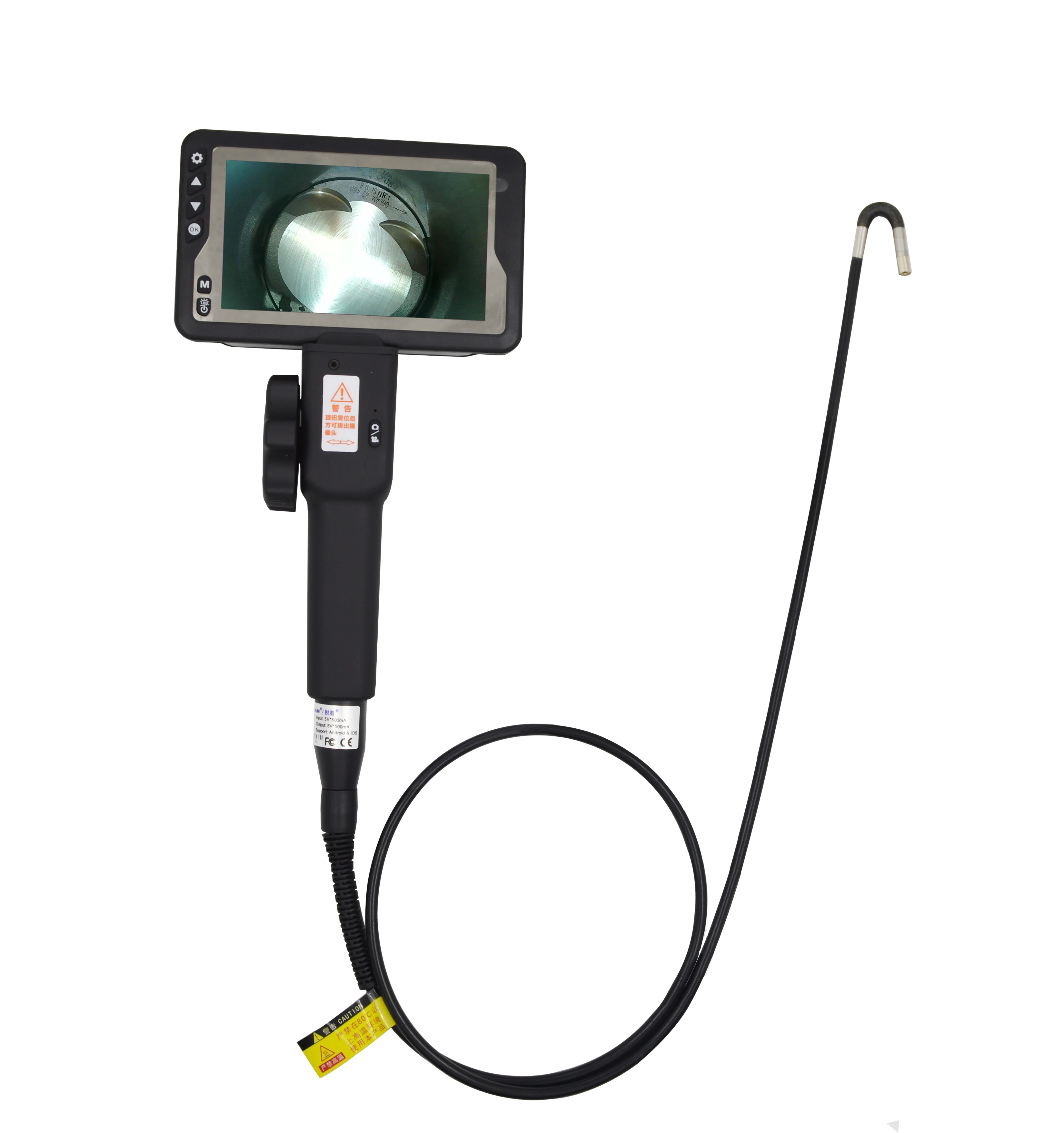 

2 Directions Rotation Endoscope Videoscope Camera 5.5mm Industrial Video Borescope Inspection Snake Camera with Screen for Car