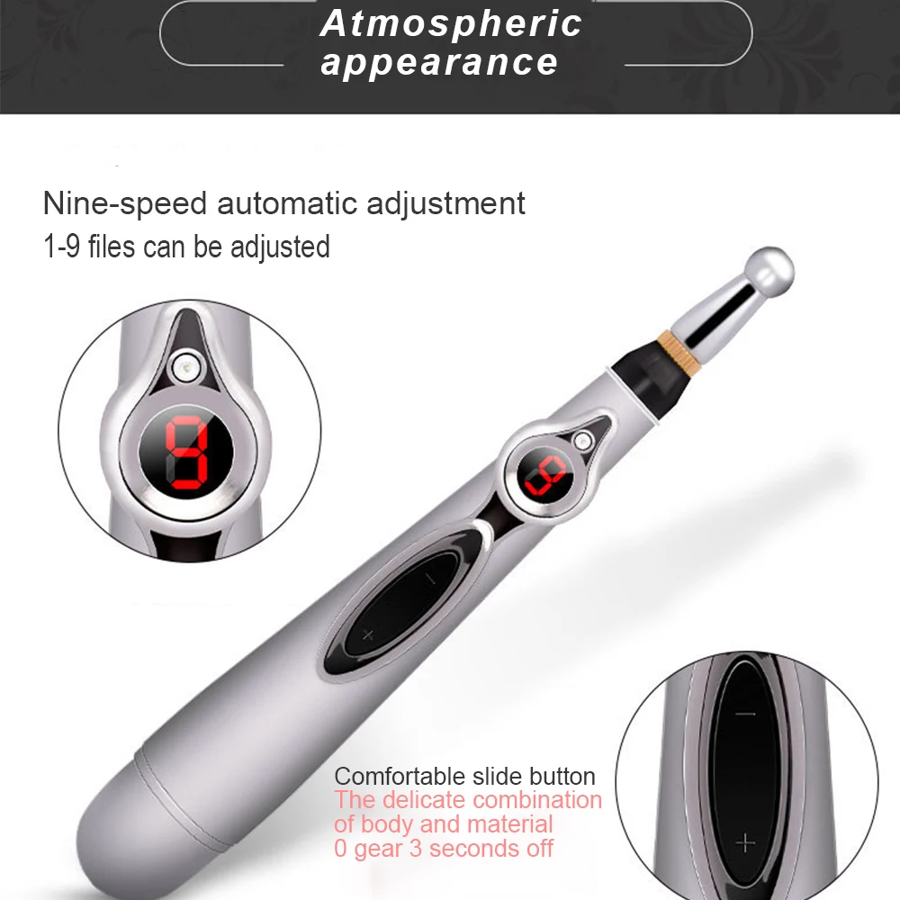 Электронная ручка для иглоукалывания, электрическая меридианская Лазерная машинка для иглоукалывания, магнитный терапевтический инструмент, меридиановая энергетическая ручка, массажер
