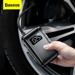 Baseus – compresseur d'air Portable, gonfleur de pneus sans fil, pompe électrique numérique automatique pour voitures, moto, vélo 