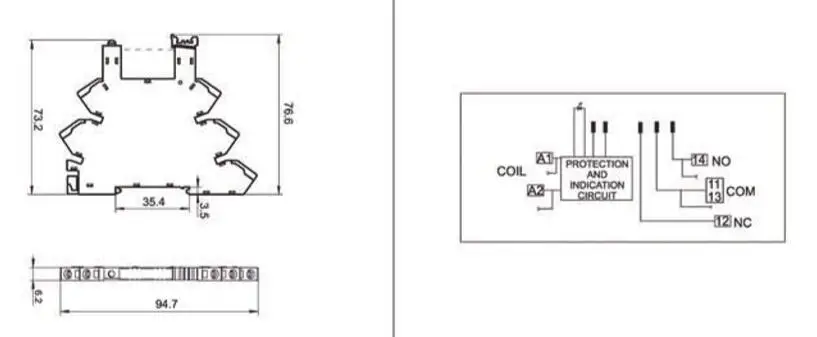 Sockets de relé 41f 1z c4 41ff,