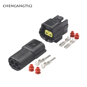 

5 Sets 2 Pin Way Female Or Male Waterproof Wire Connector Plug Car Auto Sealed Truck Denso Socket 174354-2 174352-2