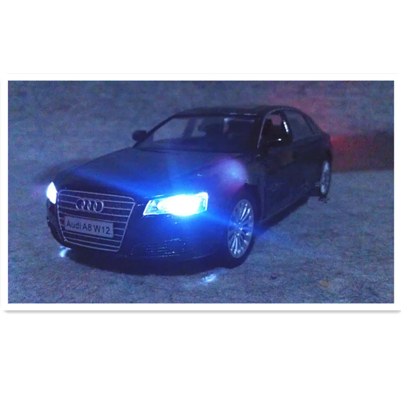 1:32 литья под давлением весы игрушка автомобиля audi модели 4 с открывающимися