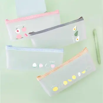 

2pcs Pencil Case Stationery Bag Pen Bag Pen Pouch Pen Fruit Pattern Storage Container Organizer for Students